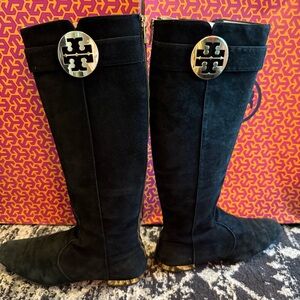 Tory Burch black suede Uma boot size 9.5
